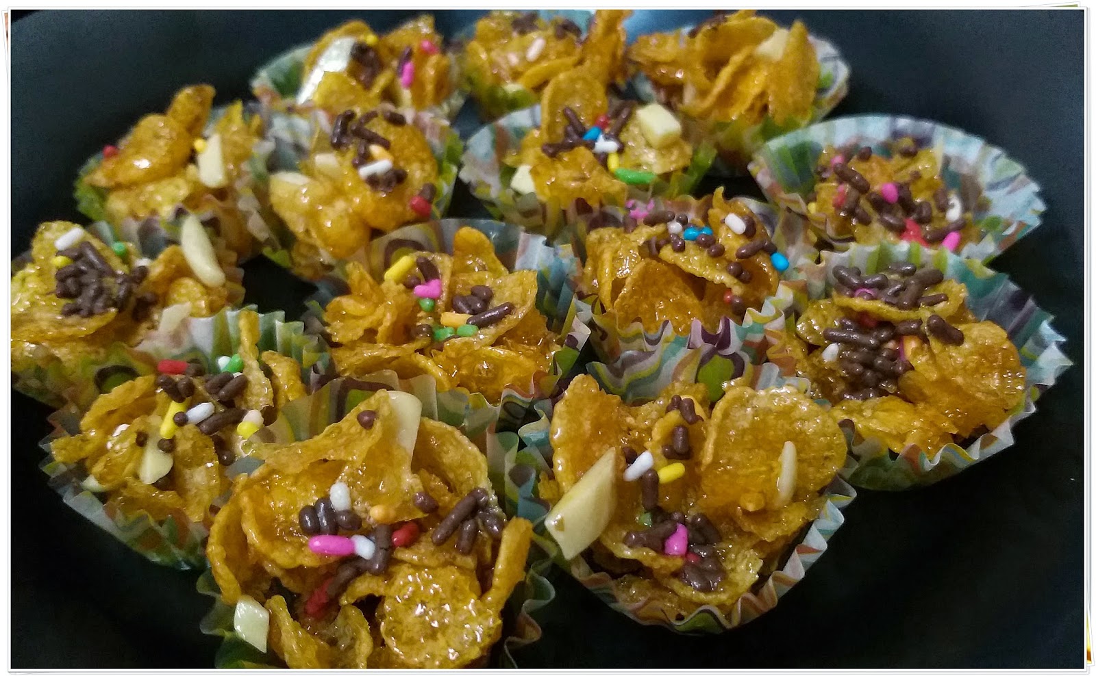 Resepi Cornflakes Madu Simple