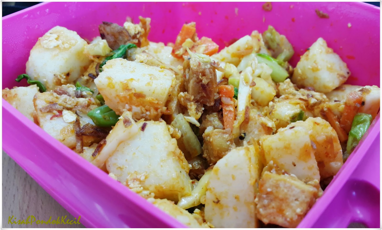Jom Makan Lontong Goreng Simple dan Sedap