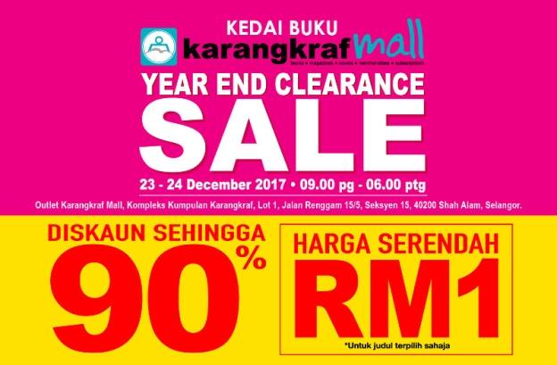 Harga Serendah RM1 ... Jualan Cuci Gudang Karangkraf Mall