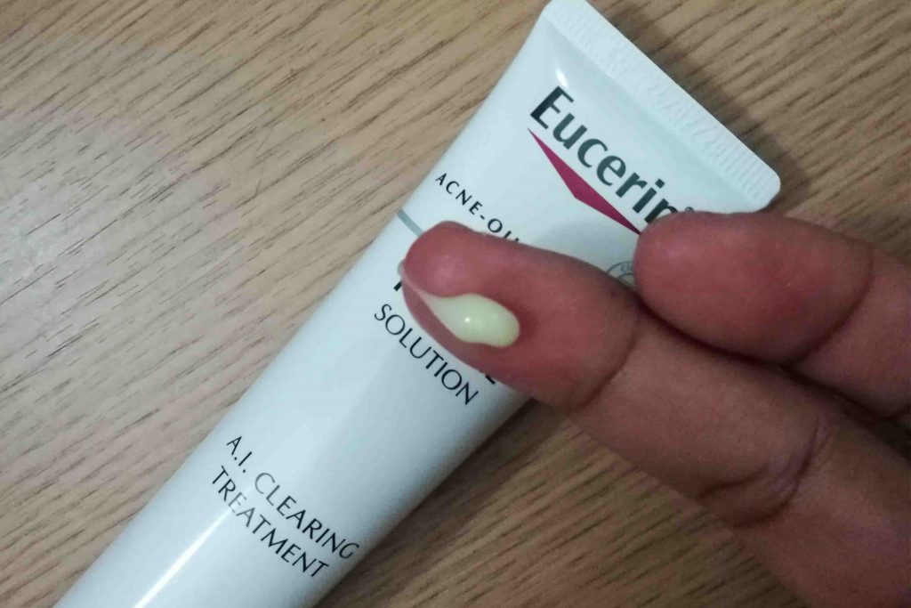 jerawat parut jerawat hilang dalam masa 14 Hari dengan Eucerin ProACNE Solution A.I. Clearing Treatment