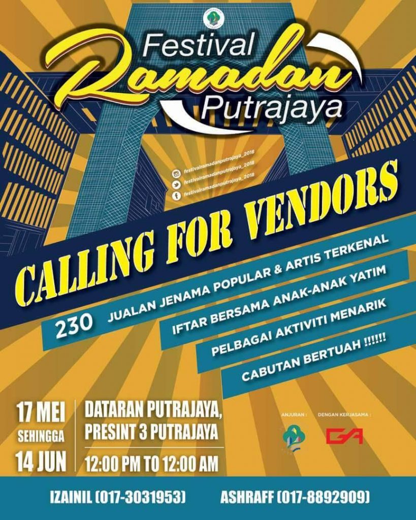 Jualan Barangan Raya Festival Ramadan Putrajaya 2018