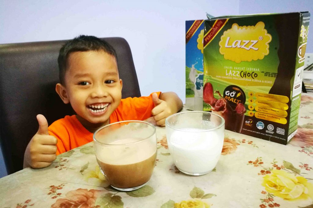 Lazz Susu Kambing produk terbaik untuk kanak kanak 