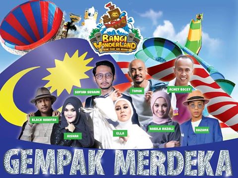 Masuk Bangi Wonderland Theme Park Percuma Sempena Kempen Gempak Merdeka 2018