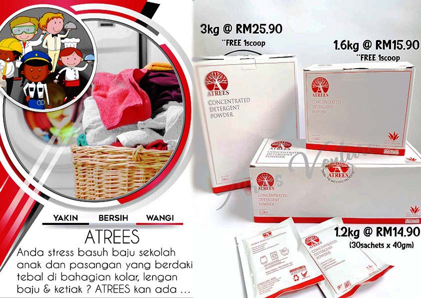 Sabun Pencuci Baju Sekolah Putih Atrees