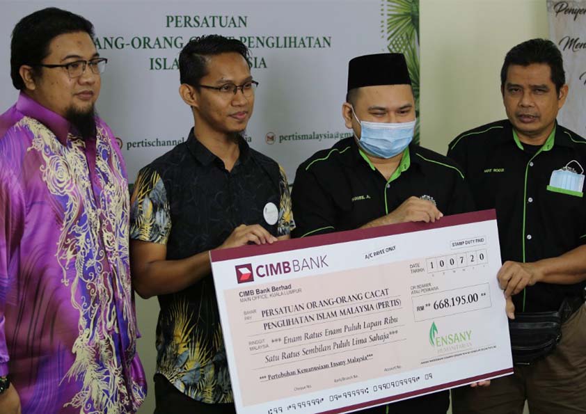 Ensany Global Lancar Wakaf Al-Quran Dan Kitab Kod Braille Untuk Persatuan OKU Penglihatan Islam Malaysia