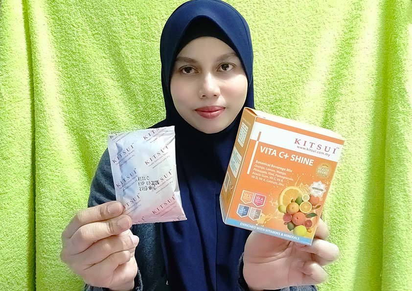 Badan Lebih Sihat Dengan Vitamin C+ Shine 1000mg Produk Kitsui