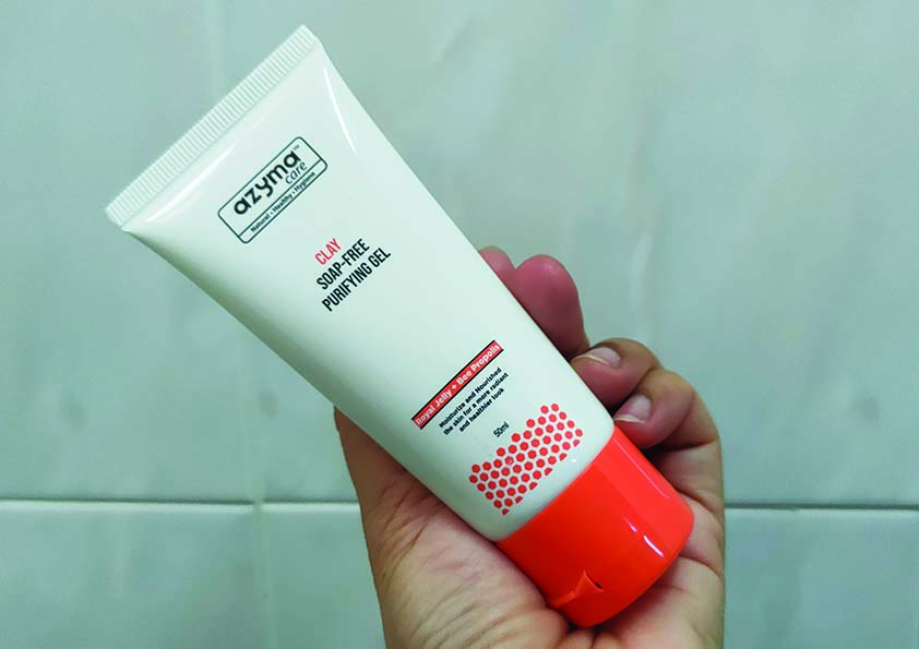 Clay Soap-Free Purifying Gel Pencuci Muka Azymacare Tanah Liat Merawat Kulit Wajah Bermasalah