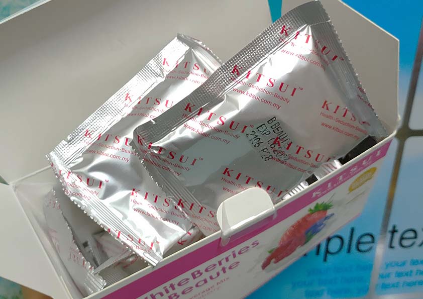 Kitsui White Berries BB Beaute Untuk Cantik dan Kitsui Fedloss Fibre D’Tox Untuk Masalah Pencernaan