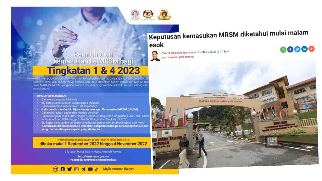 Semak Keputusan MRSM Tahun 2023