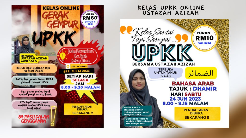 Kelas Online UPKK Percuma Ustazah Azizah